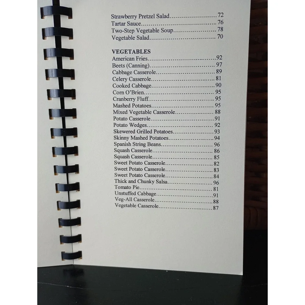 Pisgah United Methodist Church‎ Kernersville, NC Cookbook Spiral Vintage